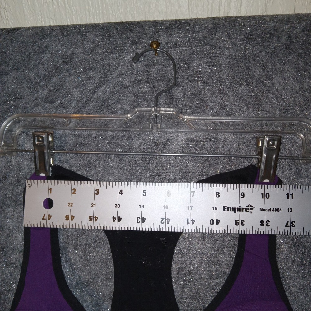 Reebok Sports Bra Womens Size M Purple PlayDry High Impact Racerback Mesh - Picture 4 of 9
